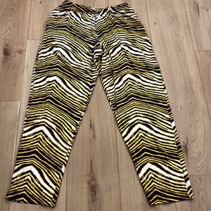 Zubaz Purple Gold Zebra Pants XXL Vikings Colors 90s